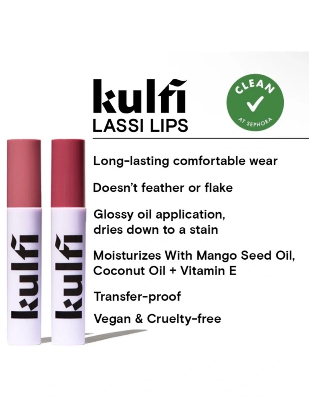 Kulfi NEW Lassi Lips Staining Lip Oil in First Sari
